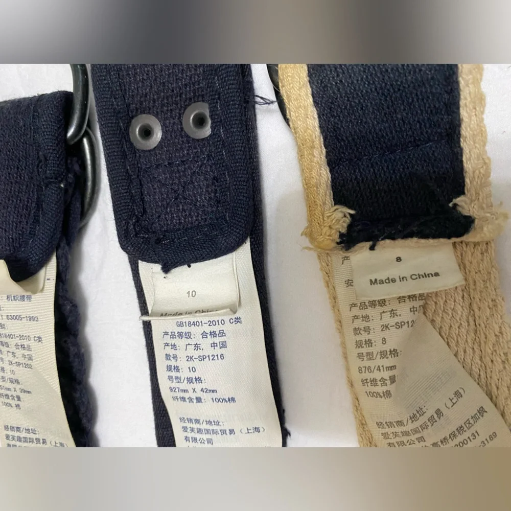 Kids blue and Beige Belt Set